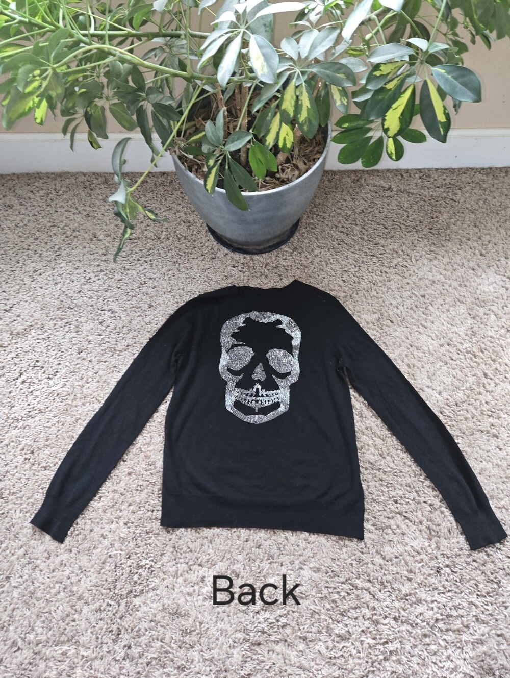 Zadig And Voltaire Miss M Skull Camou Studs Sweater